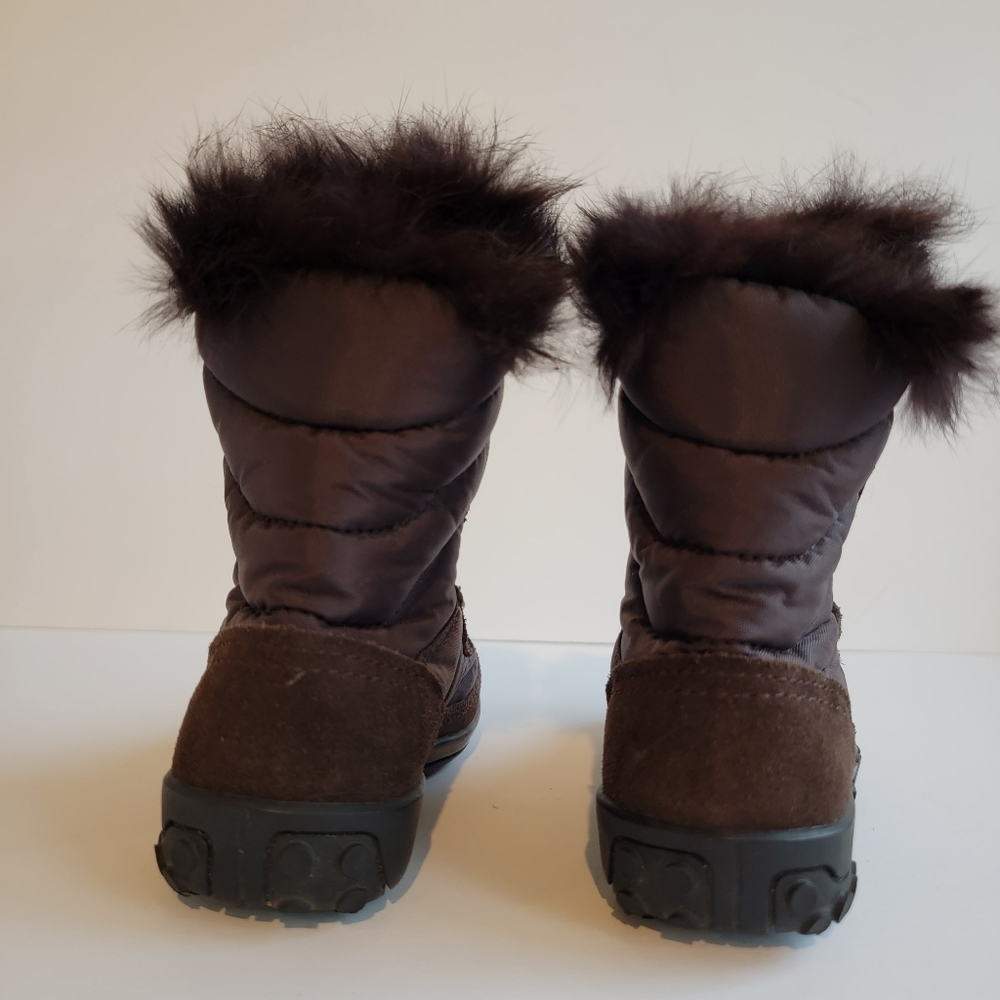 Diesel Kids Chocolate Brown Fur Boots - Picture 3 of 11